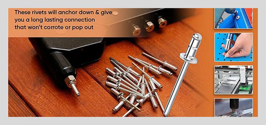 copper self-plugging blind revet