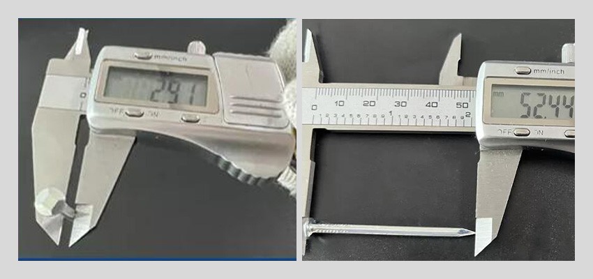oval head square boat nail inspection